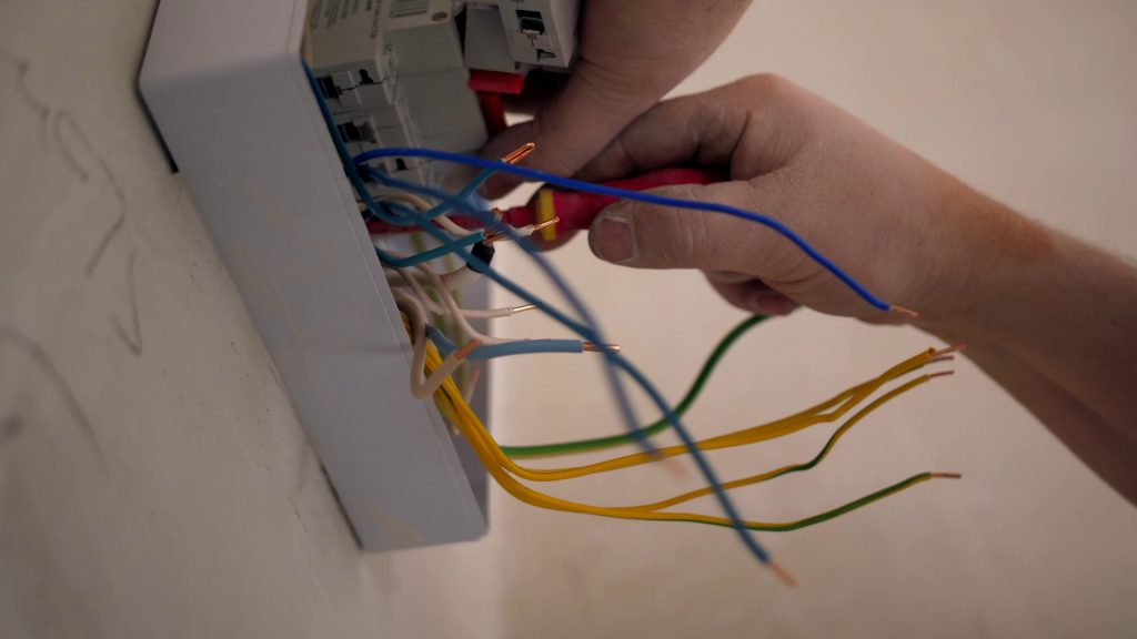 Electrical panel inspection in an apartment